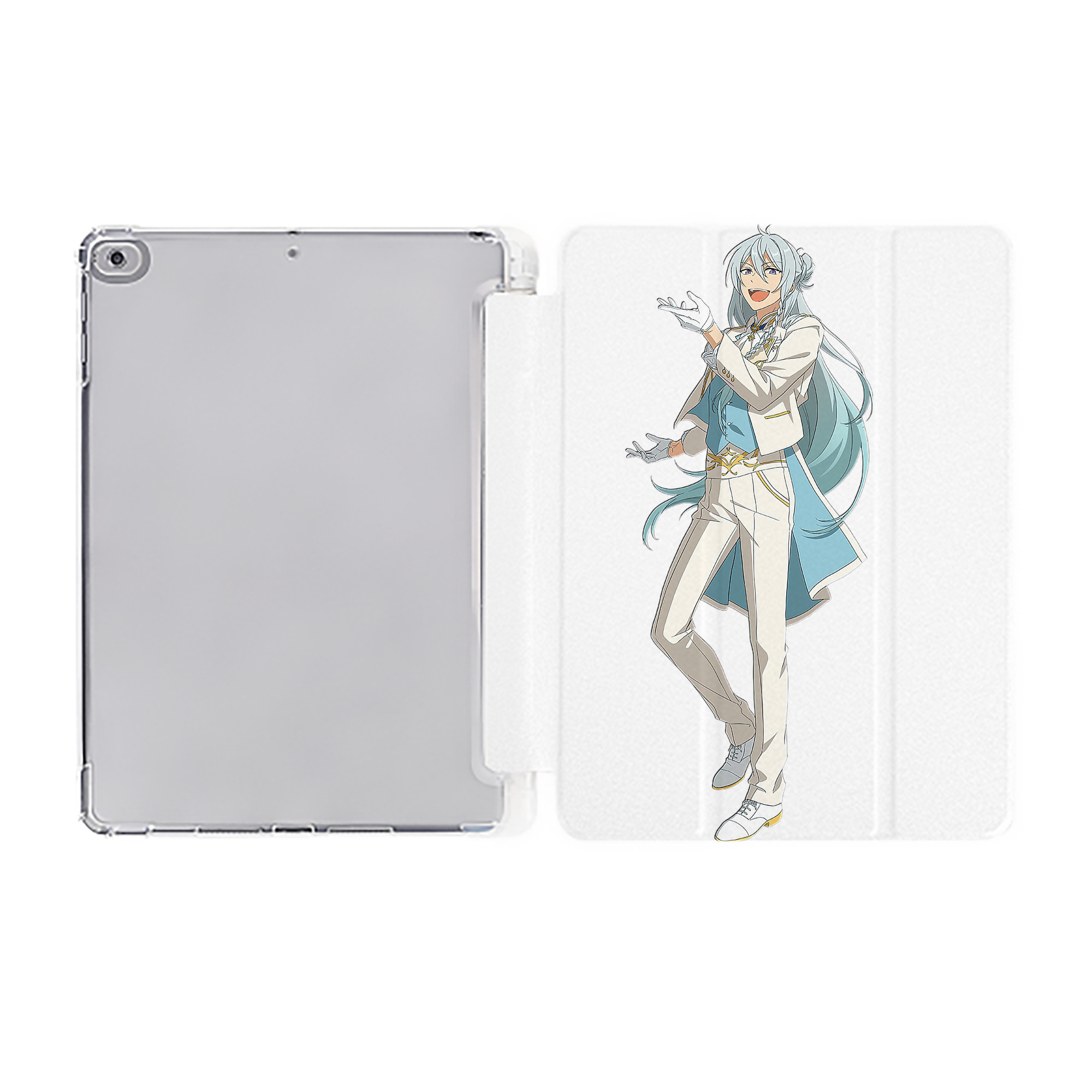 （画像用） あんさんぶるスターズ! Ensemble Stars IPad ケース ペン収納付き 三つ折りスタンド PUレザー×シリコン 対応機種9.5/10.5/10.9インチ